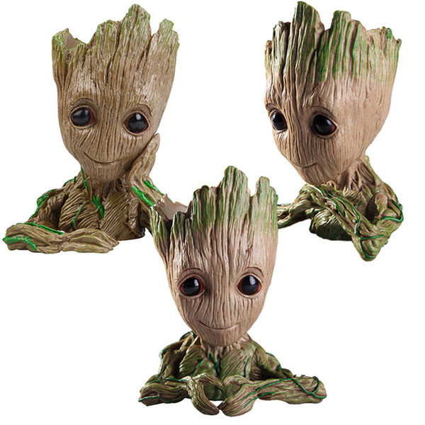 New Guardians of the Galaxy Avengers Action Figure Model Toy Tree Man Baby Flowerpot pen Macetero Vase Planter flower Pot