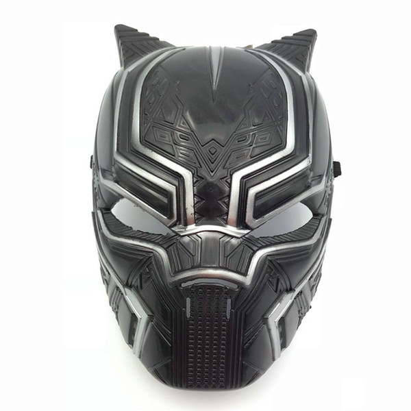 Captain America Black Panther Masks Movie Fantastic Four Cosplay Men's Latex Party Mask for Halloween Cosplay Plastic Mask