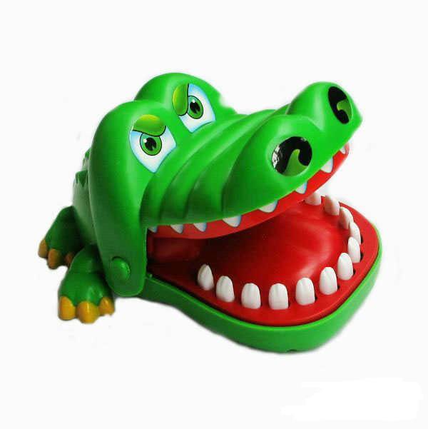 Children's toys large will bite fingers big mouth of the crocodile The crocodile tooth toys Those trick toys novelty itemsFree Shipping