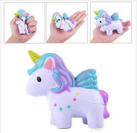 3 styles Squishy Unicorn Horse Toys Flying Unicorn Dolls Slow Rising Unicorn Squishy Toy Party Props Xmas Gift for Kids 50