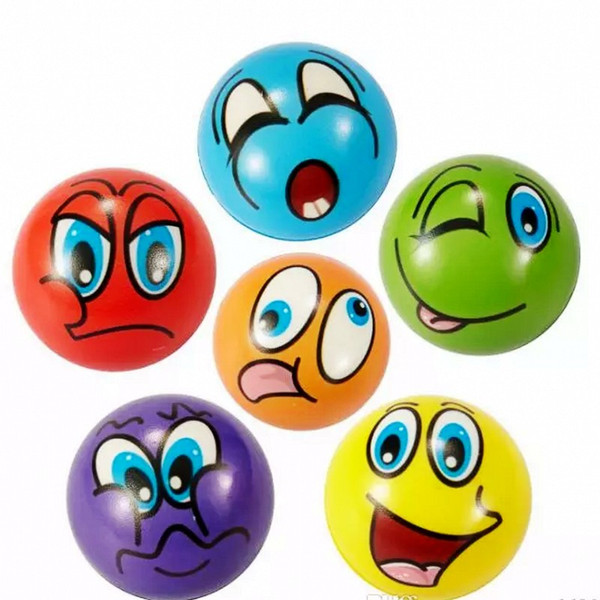 Emoji Face Stress Balls Squeeze Foam Ball Emoji squeeze Funny toys Funny Novelty Relax Toys- Assorted Expressio