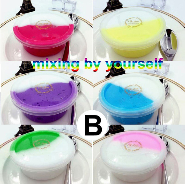 60ml New DIY Fluffy Floam Slime Scented Mud Toys Cotton Mud Release Clay Toy Colorful For Fun DHL 