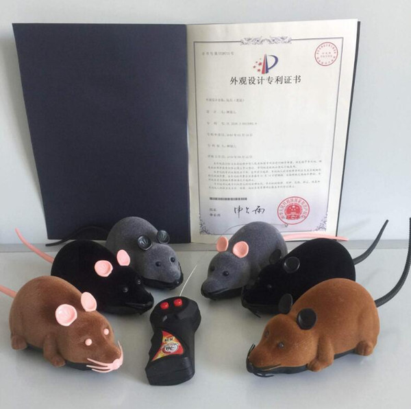 Plush mouse remote control mouse animal mischievous toys new exotic pet toys rat beautiful gift box packaging