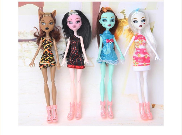 fashion Style Monster Fun High Dolls action figures Monster Draculaura Hight Moveable Joint Children Best Gift Fashion Dolls for kids toys