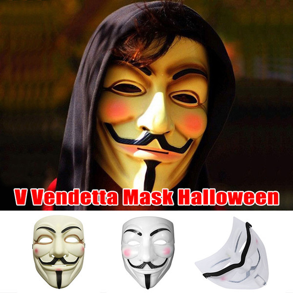 V Geek Mask V Movie Theme Vendetta Mask Party Decoration Word Face Blush Mask