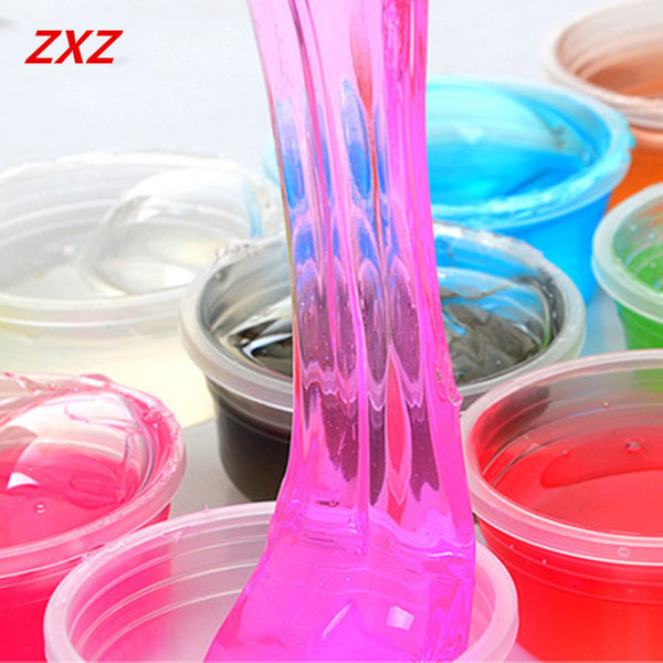 Wholesale- 1PCS Slime Clay Colorful Non-toxic Blowing Bubbles Crystal Mud Clay Toy Draw Slime Environmental Protection Funny Toys Gift