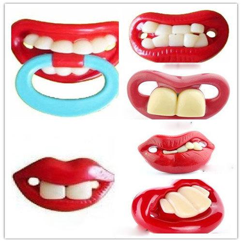 Infant Funny Novelty Cute Pacifiers Dummy Baby Teether Pacy Orthodontic Nipples#43514, dandys