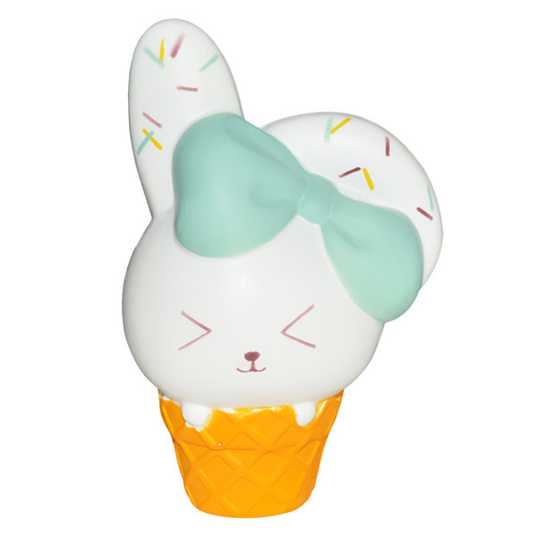 Kids PU squishi cute kawaii rabbit Ice Cream Ball Squishy Toy Cake Bread Gag Joke Toys Slow Rising Squeeze antistress toys gift