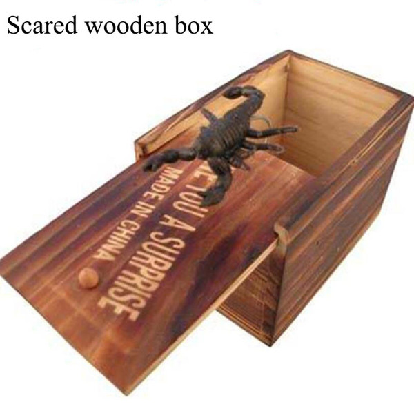 Scared Wooden Box Give You A Surprise Whole Person Joke Tricky Toy Funny Animal Stress Relief Toys