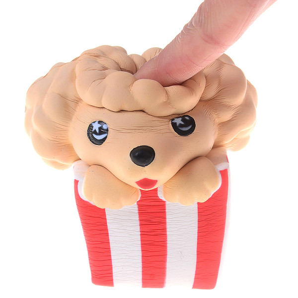 Kawaii Soft Squishies Dog Poodle Toy Slow Rising Relieves Stress Anxiety Home Decoration Props for Kids Adults