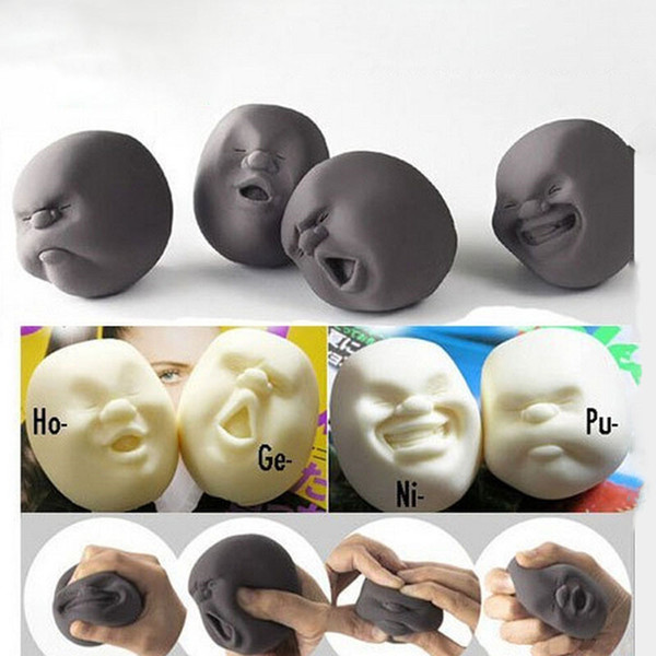 New Human Emotion Face Vent Ball Toys Resin Relax Pop Adult Novelty Toys Stress Relieving Anti-stress ball toys Gift CX674508