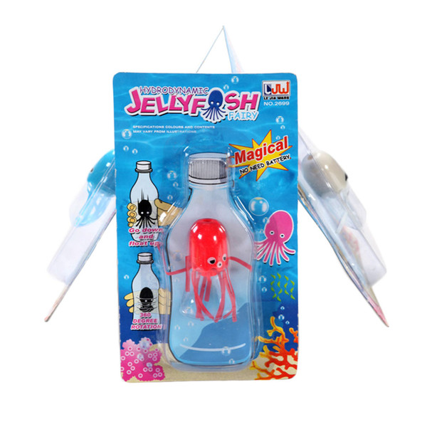 Wholesale- Funny Toy Magical Magic Smile Jellyfish Float Science Toy Gift For Children Kids Randomly