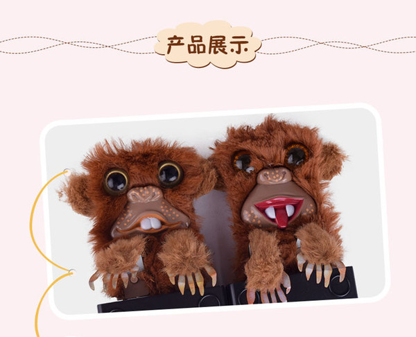 Sneekums Pet Pranksters Jitters Fur Plastic Brown Pet Sneekums Toy Jitters Fur Plastic Brown Pet Prankster Monkey Kids gift