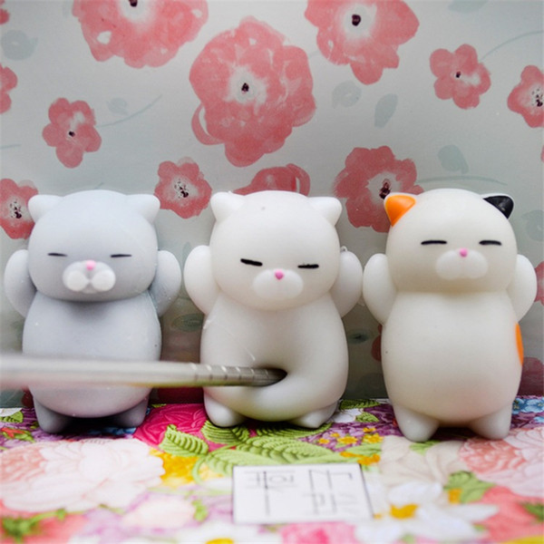 Cute Mochi Squishy Cat Squeeze Healing Fun Kids Kawaii Toy Stress Reliever Decor animal Noverty Toys Anti Stress