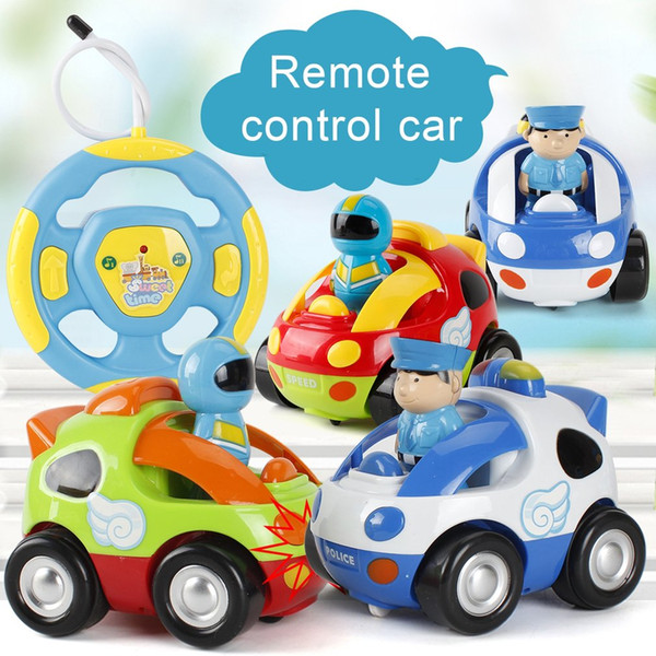 Authentic children's cartoon remote control car race car hellokitty Doraemon baby toys Music Automotive Radio Control RC car