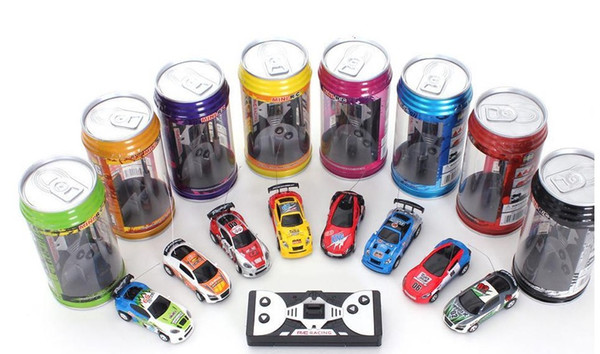 2017 new style Creative Coke Can Remote Control Mini Speed RC Micro Racing Car Vehicles Gift For Kids Xmas Gift Radio Contro Vehicles 1:64