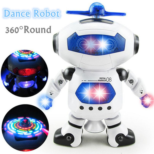 2017 New Smart Space Dance Robot Electronic Walking Toys With Music Light Gift For Kids Astronaut Toys For Children