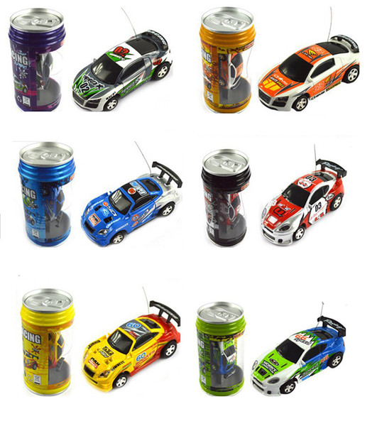 48pcs Mini-Racer Remote Control Car 1:63 Coke Can Mini RC Radio Remote Control Micro Racing Car Christmas toys gifts for children