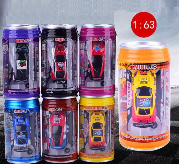 24pcs Mini-Racer Remote Control Car Coke Can Mini RC Radio Remote Control Micro Racing Car 1:63