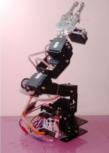 6 DOF Mechanical Arm/six aixs robot arm/ with square base/ claw/ 3D rotation/Mechanical Hand & Robot Teaching Platform