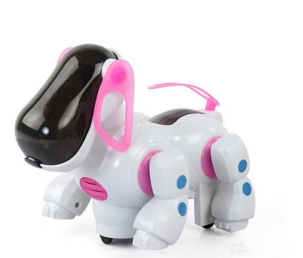 new hot sale Electric dog with light and music caster shook his head and tail children's educational toys wholesale supply Free Shipping