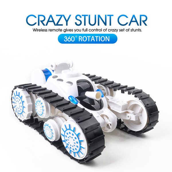 New product Remote control tank 360° superimposed deformation multi-function with LED lights and music car boy children gift model toy