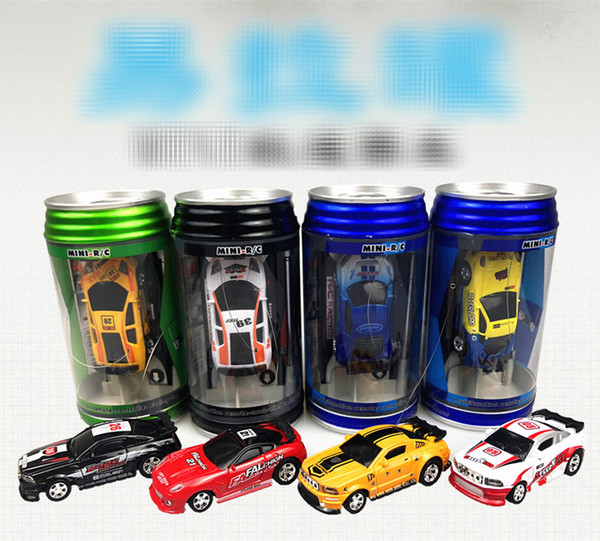 Free EMS New 8 color Mini-Racer Remote Control Car Coke Can Mini RC Radio Remote Control Micro Racing 1:64 Car 8803 B