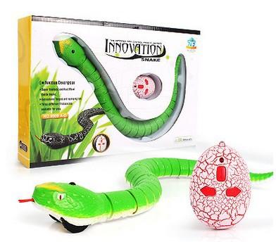 RC Snake Boys Toy Bionic Reptile Animal 3CH Infrared Remote Radio Control Ratlesnake Tricky Brains Early Childhood Education Toys