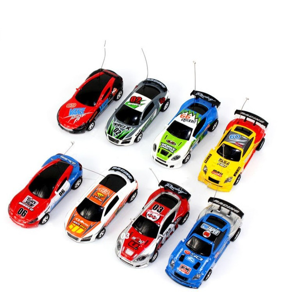 8 color Mini-Racer Remote Control Car Coke Can Mini RC Radio Remote Control Micro Racing 1:64 Car 8803 christmas gift