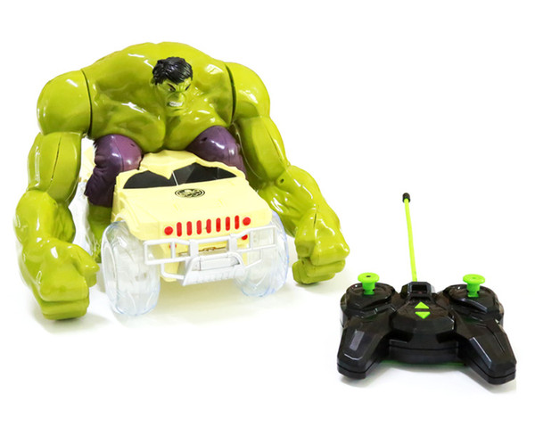 The Avengers RC flash sound Hulk Smash Toy Vehicle Smashes,flips,spins car model Go through obstacles kids child toys gift