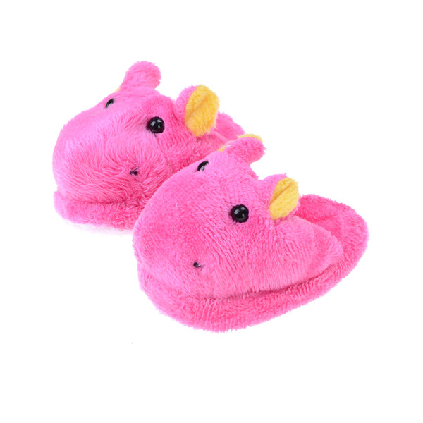 1pair Cute Rose Felt Slippers For American Girls 18inch Gril Dolls Accessories Factory wholesale