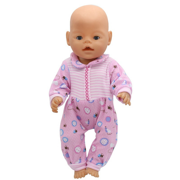 2017 Doll Accessories,leisure jumpsuits Doll Clothes Wear fit 43cm Baby Born zapf, Good Quality Children best Birthday Gift