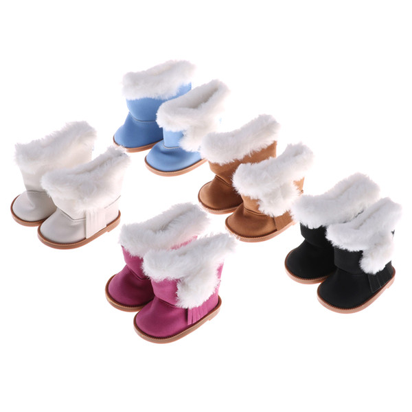 1Pair Doll Accessories Fashion Snow Boots Winter Boots for American girl BJD 18 Inch Baby Doll Toys for Girls Gift Kids Toys