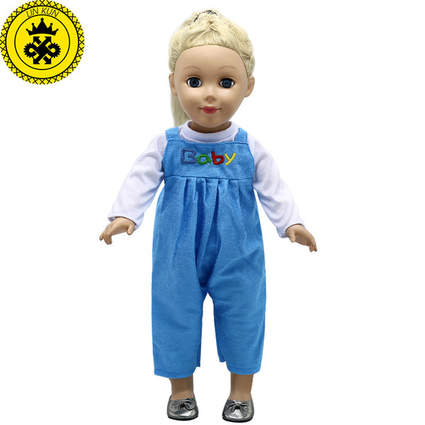 Doll Accessories American Girl Doll Clothes Red B Jumpsuits for 16-18 inch Dolls boneca american girl MG-290