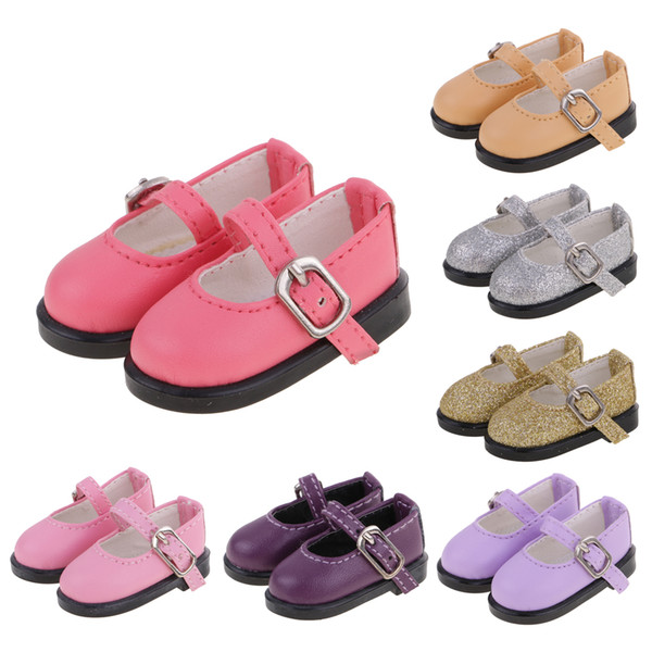 Colorful PU Leather Strap Shoes for 1/6 Dollfie BJD SD MSD LUTS Dolls Costume Dress up Dolls Accessories Toy Gift for Children