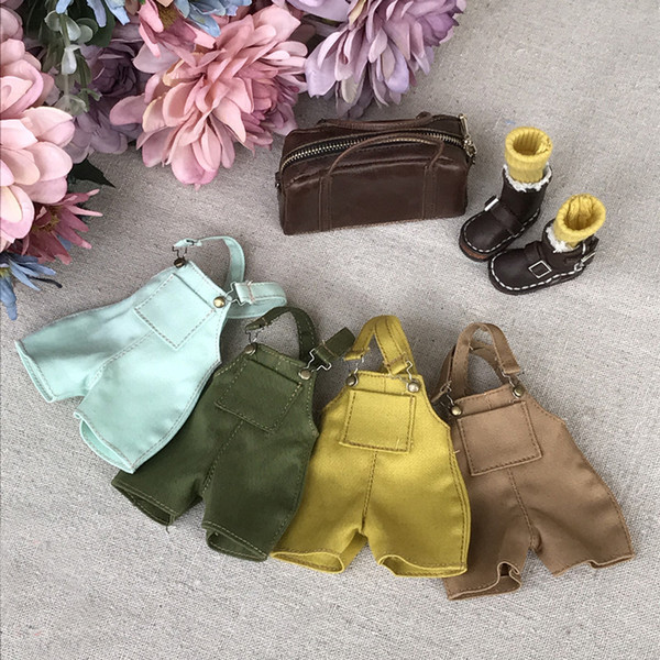 1Pcs 1/6 Doll's Bib Pants Overalls Clothes for Blyth, Licca, Azone Doll Accessories