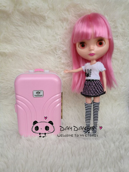 Fashion 1/6 doll accessoies doll travel lage for Blyth Azone Momoko licca bjd doll Accessories toys girl