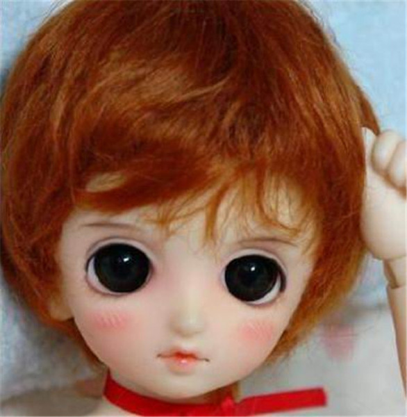 D28053 Tiny doll wigs 3-4inch Enfant Short BJD wigs Synthetic Mohair doll accessories