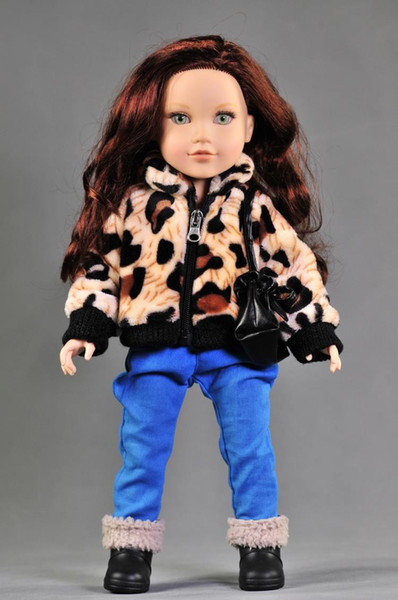 New Summer American Girl Doll Clothes Doll Accessories Cow Leopard Plush jacket for 18 inch American Girl og Doll