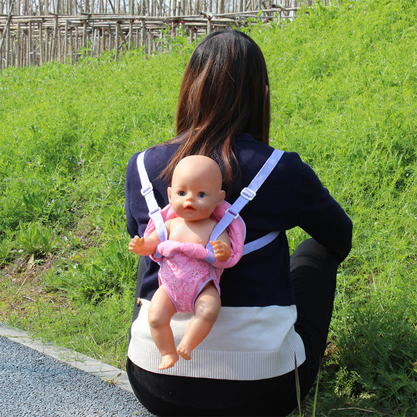 Outdoor Shoulder Bags Fit For 43cm Zapf Dolls Baby 17 Inch Reborn Bobies Accessories