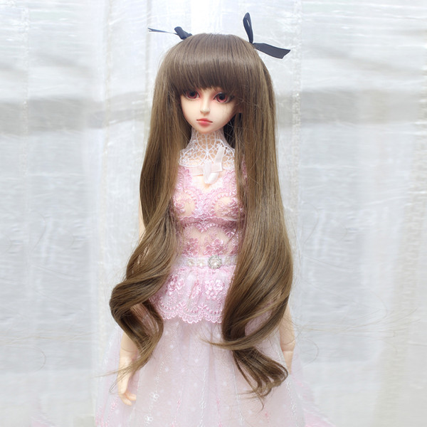 New Fashion Dolls Wigs Fantasy Doll Curly Hair with Band Wig Hairpiece for 1/3 BJD SD DIY Making Dolls Accessories Dolls Gift