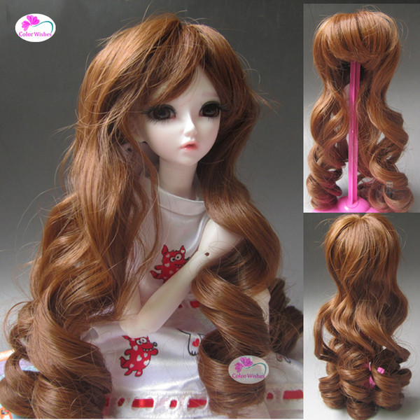 Black brown Roman curly hair wig for 1/3 1/4 1/6 BJD/SD doll Accessories