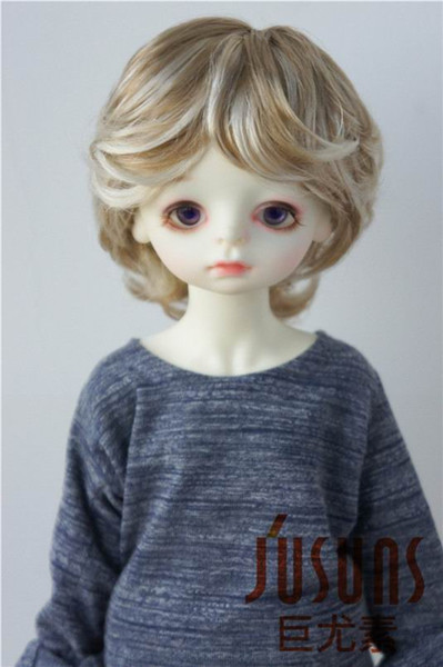 JD075 23-24CM BJD wigs SD Smooth Cut doll wigs 9-10 inch synthetic mohair toy wig Lati Red doll accessories