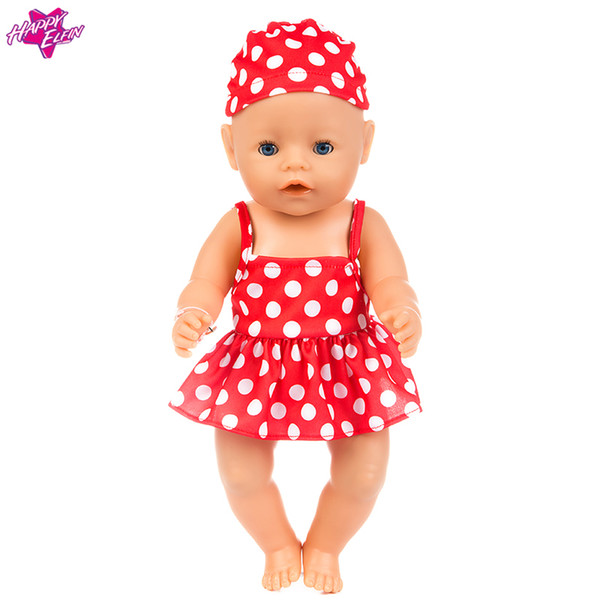 43cm Baby Born Zapf Doll Clothes Beach Dress Suit Baby Born Doll Accessories Children Best Gift American Girl Clothes Summer