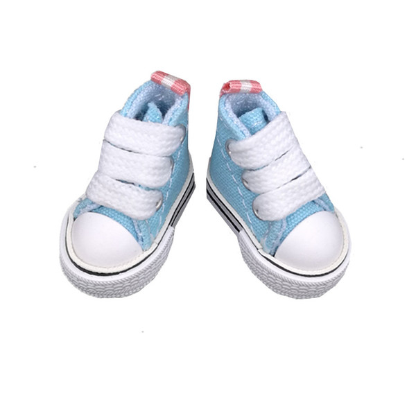 3.5cm Mini Shoes For Blythe Doll Toy,Assorted Colors Mini Canvas Casual Shoes 1/6,Sneakers for BJD dolls accessories 8pairs/lot