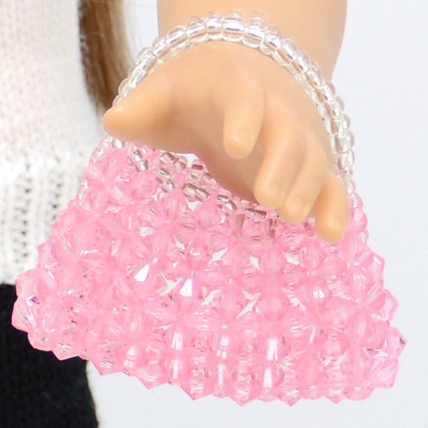 Baby Girl doll Acrylic beads handbag Fits Our Generation Doll 16 to 18 inches doll Accessories