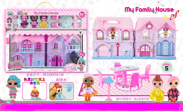 new style Handmade Doll Villas, Light Music Castles, Doll Suits, Furniture, Doll Sprinklers, Variable-color hair toys