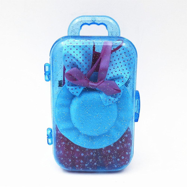 LeadingStar Fashion Travel Kits Hand-pulled Boxes Toy for Doll Toy Accessories Boxes