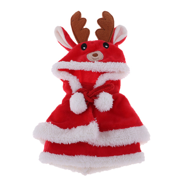 Adorable Baby Girl Doll Clothes Christmas Outfits for MellChan Doll 9-11inch Newborn Baby Girl Doll Dress-up Costume Full Set