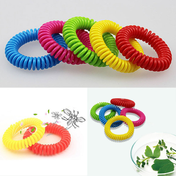 Anti Mosquito Wristband Insect Bracelet Non-Toxic Natural Repellent Wrist Band Bracelet Waterproof telephone Ring Bracelet FFA592 200PCS